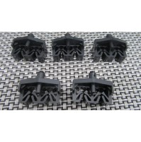 7701002196 KIT 5 PZ CLIP PASSACAVI DOPPIO NERO PER RENAULT 19 - CHAMADE - R21...