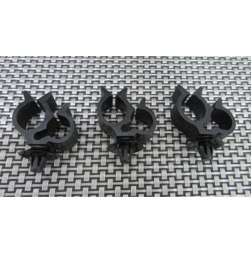 7701422217 KIT 3 PZ CLIP DOPPIO PASSACAVI PER RENAULT 19 - CHAMADE - R21 - ES...