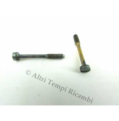 COPPIA VITI INFERIORI FISSAGGIO LENTE FANALE POSTERIORE FIAT 1400 LENS SCREWS