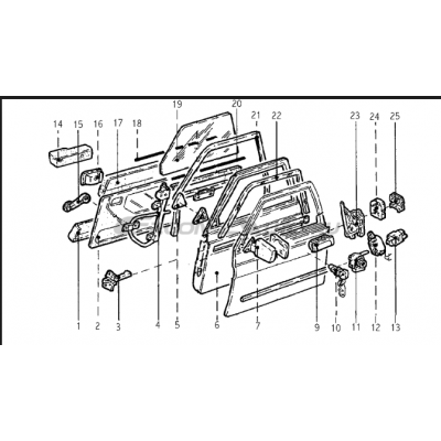 VETRO SCENDENTE SX RENAULT R9 7701584925-1